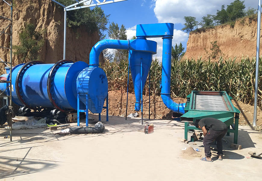 sand drying production line installation site