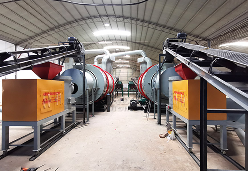 sand drying production double line project started