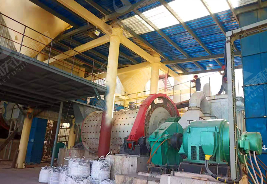 large-scale gypsum calcination grinding production line site