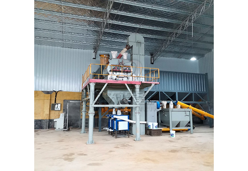 small mortar mixing production line project